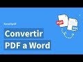 Cómo convertir un PDF a Word editable - Smallpdf