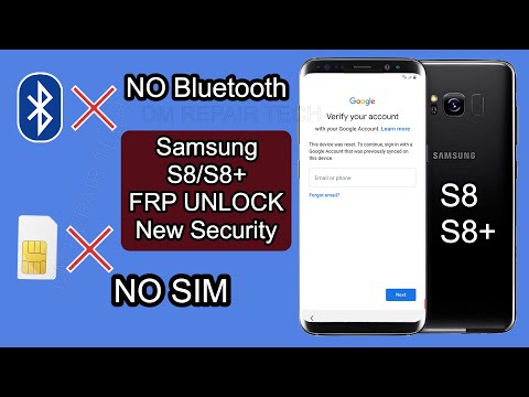 SAMSUNG GALAXY S8/S8+ FRP Bypass/Google Account Remove Android 9.0 Without SIM - NO Windows Pin -New