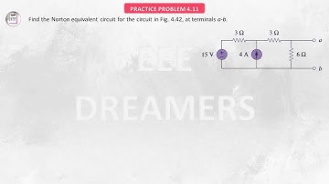 Sadiku Practice Problem 4.11 Norton Equivalent Circuit | Circuit Theorems | Norton Current | Bangla