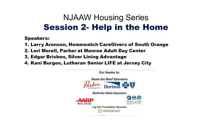 NJAAW Housing Series 2022 Session 2- "Help in the ...