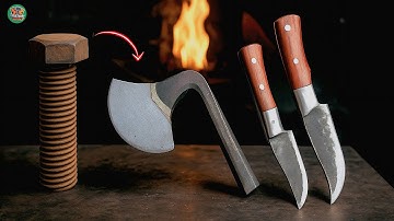 TOP 3 Amazing Recycling Process 🔥 | Turning Scrap Metal into Axe, Knives & Tools