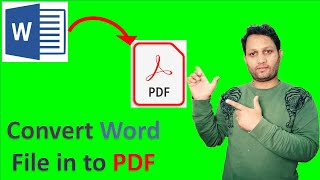 How to convert Word file in to PDF | Hindi#techtologytube