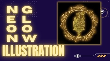 Neon glow illustrations in canva | Tutorial by DLC Ventures India