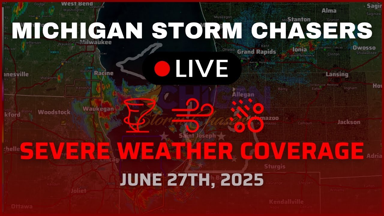 Michigan Severe Weather Coverage - June 27th, 2025 - YouTube