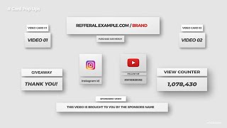 YouTube Channel Kit - After Effects Template