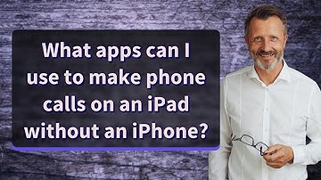 What apps can I use to make phone calls on an iPad without an iPhone?