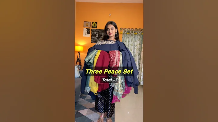 Three piece set || co-ord set from @myntra || #threepiececollection #myntrahaul #myntra #shorts