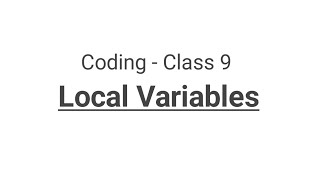 C Language | Session 9 | Local Variables | Types Of Variables | by Bhaskar sir screenshot 1