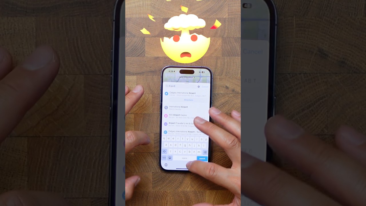 Can I search and navigate using Offline Maps in iOS 17? 