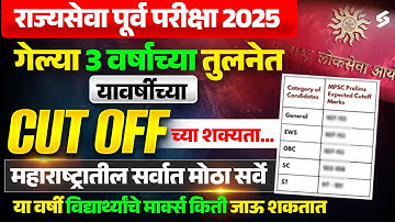 MPSC Cut Off 2025 | MPSC Rajyaseva 2025 Expected Cut Off | Know Full Details