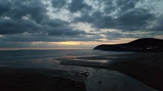 Sunset over Croyde, Devon, UK, 1 SEP 2020