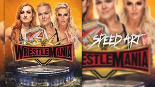 WWE WrestleMania 35 Poster Speed Art by Phenomenal Editions screenshot 4