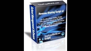 Revenue Sharing Script Admin area - How to Use
