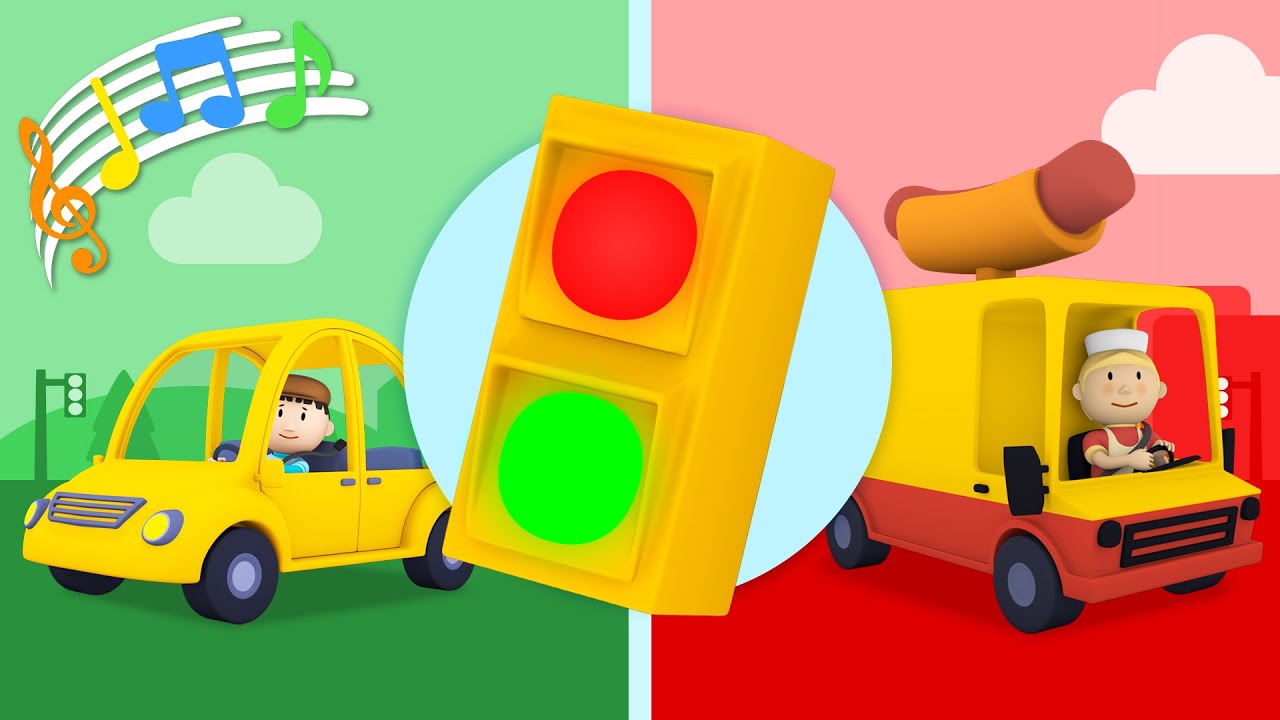 Red Light Green Light Song For Kids Youtube