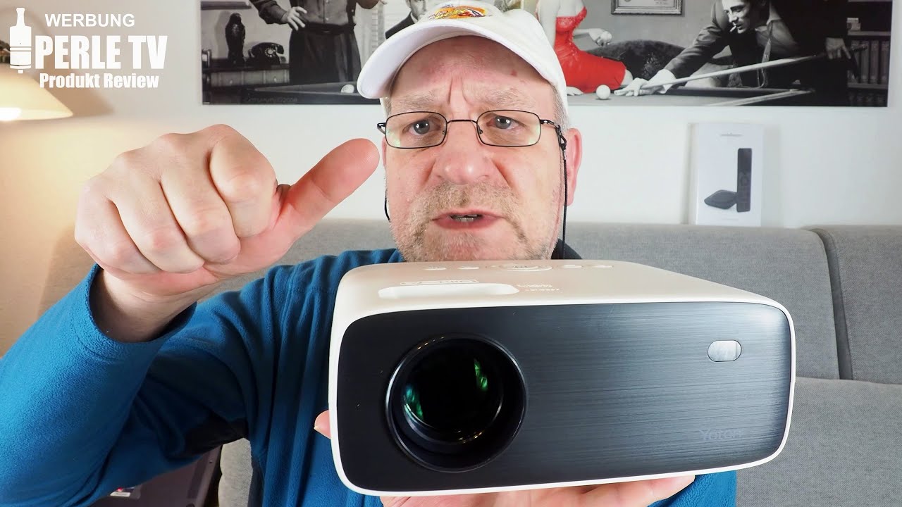 YOTON Mini Beamer, WiFi Bluetooth Projektor Full HD 1080P Unterstützt