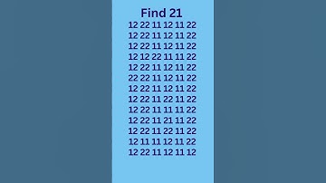 can you find 21 in 5 seconds? #wordpuzzlegame #game #mathematics #mindbendingquiz #puzzle6 5