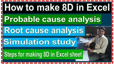 8D how to fill in excel, how to make 8d format in excel sheet, steps for making 8D