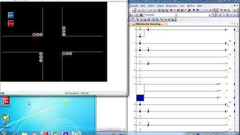 PLC GX works2 and GT Designer3 Simulated traffic light