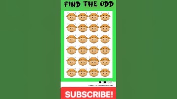 FIND THE ODD EMOJI OUT🧐001 | Emoji Quiz #howgoodareyoureyes  #emojichallenge #puzzlegame #quiz