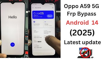 All Oppo Frp Reset |  Bypass Oppo A59 5G  Frp Bypass Android  14 CPH2617 (2025)