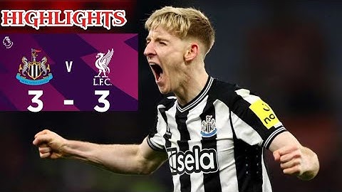 Liverpool vs Newcastle 3-3 extended highlights | Premier league 2024|25