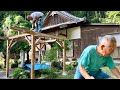 大工と作る。竹屋根の防災井戸。