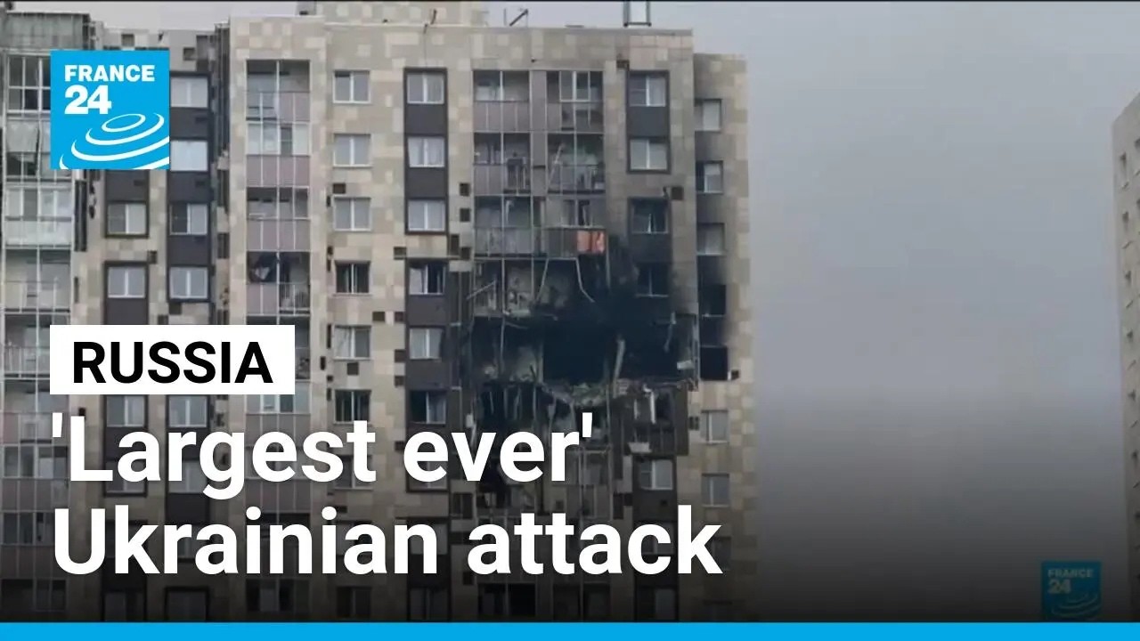 Ukraine fires over 1,000 drones at Russia in "largest ever" attack on Moscow • FRANCE 24 English