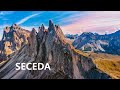 Italy dolomiti seceda landscape 4k