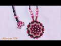 Macrame mandala flower - Tutoriel pendentif mandala DIY en micro macramé