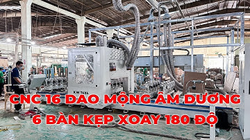 Máy CNC 16 Dao Bàn Kẹp Xoay 180 Độ Kingwoodmac Gia Công 5 Mặt KW T4X4 24S