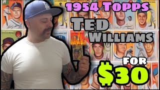 1954 Topps Ted Williams Baseball Card for $30