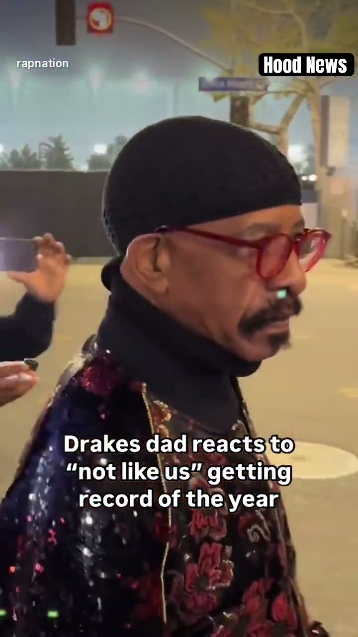 Drakes dad reacts to “Not Like Us” Grammy win #hoodnews #reaction #reactionvideo #trending #omg #how