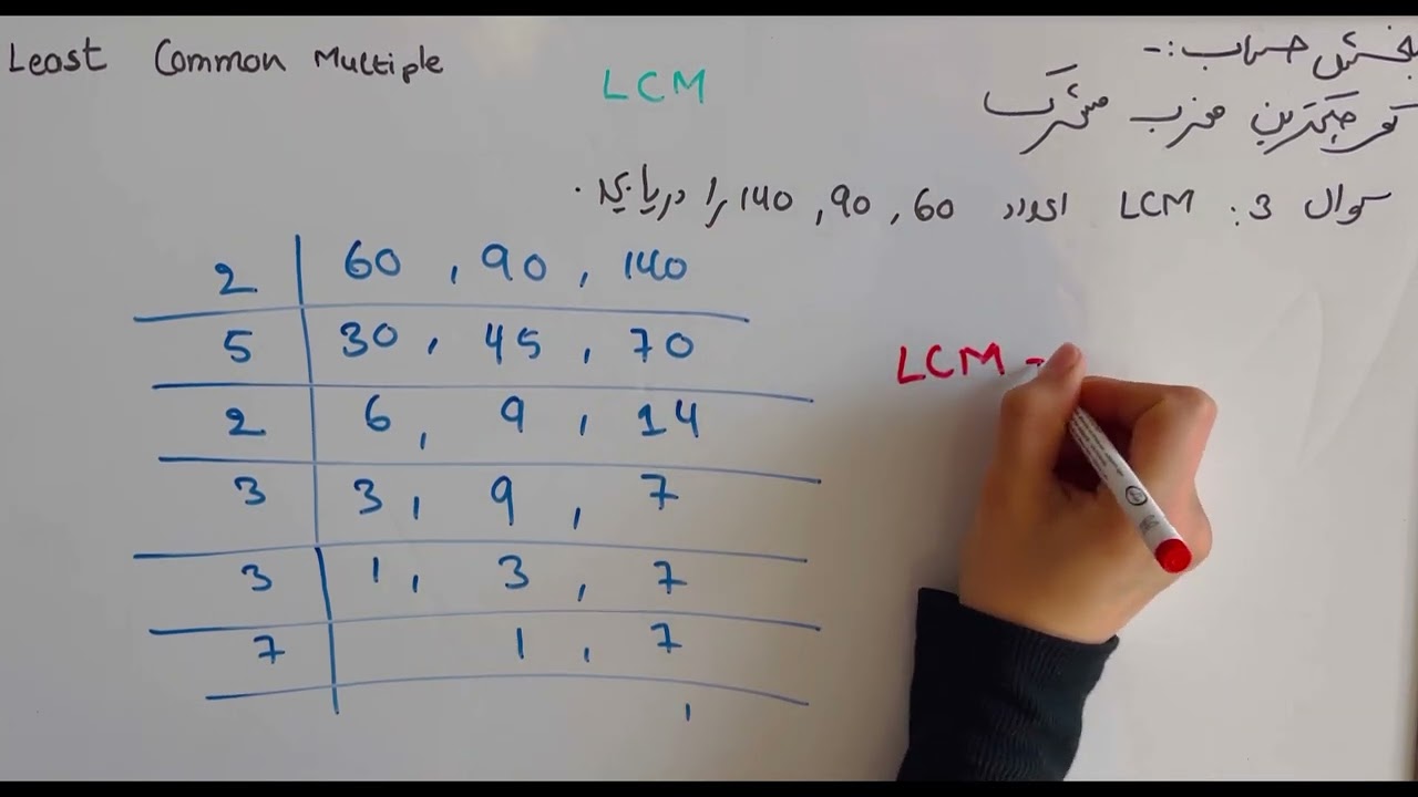 درس نهم حساب با حاسنات (LCM)