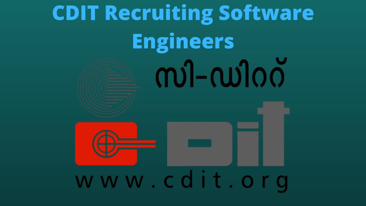 CDIT Hiring Freshers & Experienced - Salary upto 60000/month 