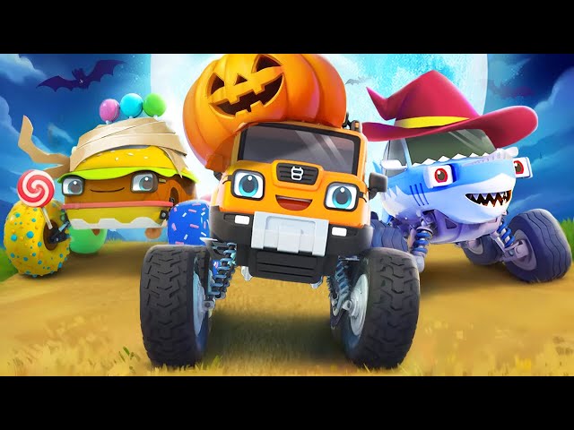 Shark Truck, Monster Truck, Ice Cream Truck | Halloween Songs | Kids ...