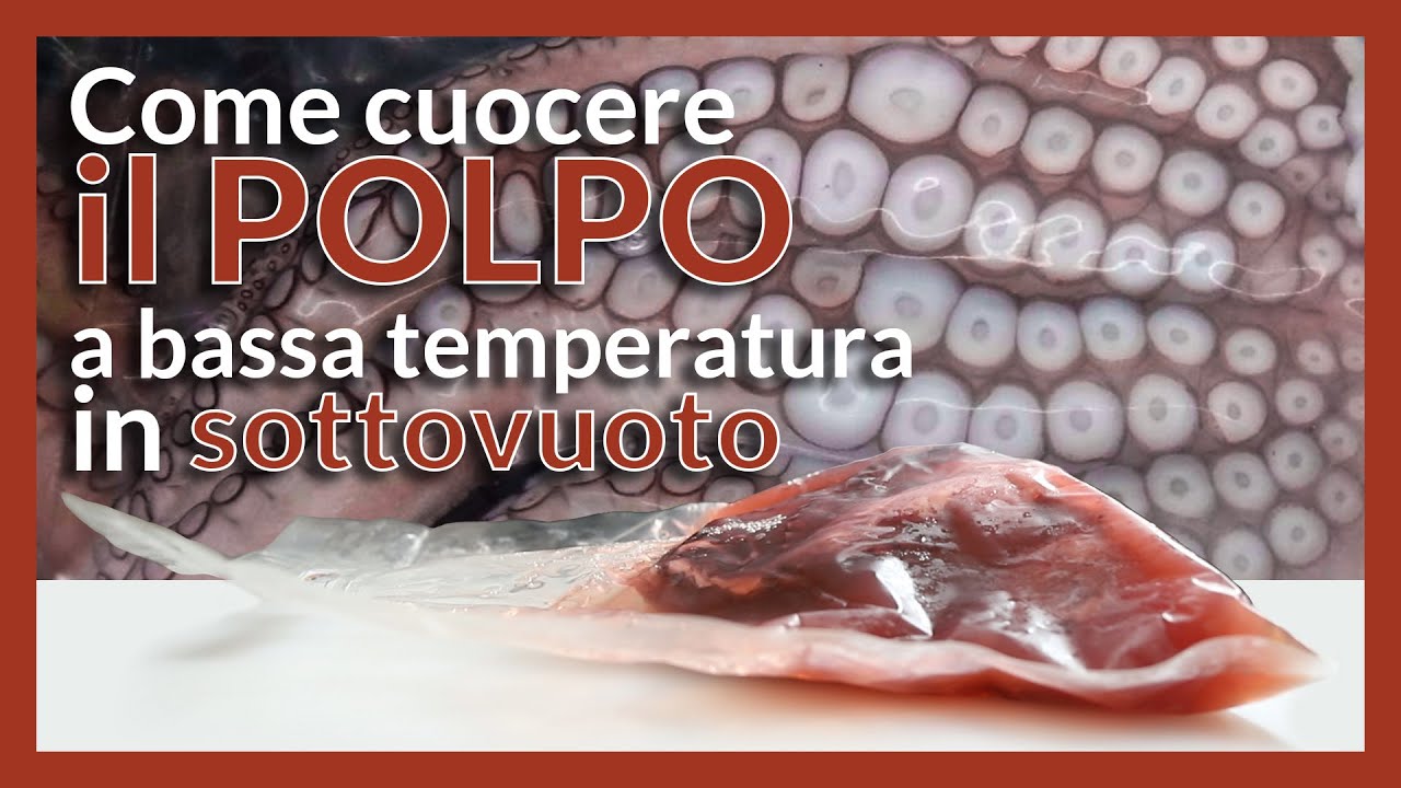 Come cuocere il polpo a bassa temperatura in sottovuoto