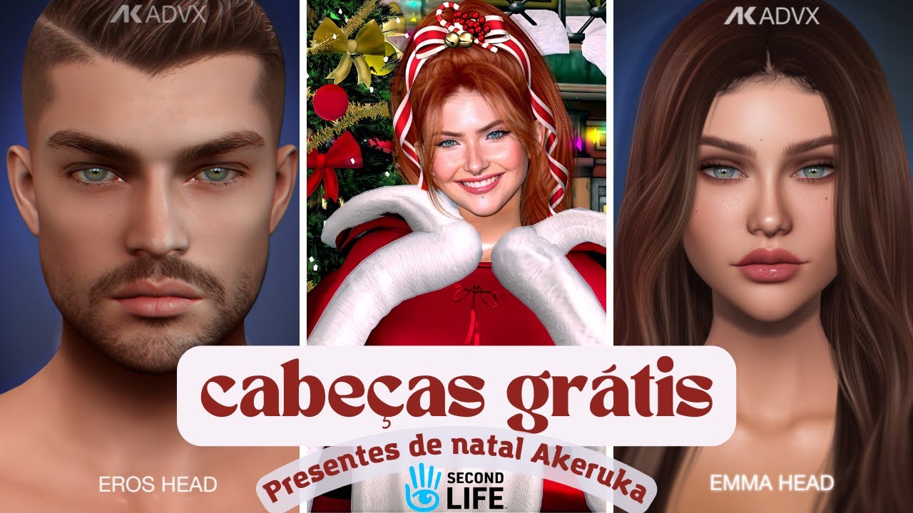 Cabeças GRÁTIS Akeruka | Presente de grupo por TEMPO LIMITADO | Second Life 2022
