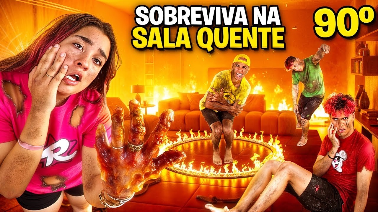 SOBREVIVA À SALA MAIS QUENTE DO MUNDO *A Emilly desmaiou ?