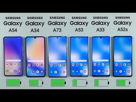 Samsung A54 vs A34 vs A73 vs A53 vs A33 vs A52s Battery Drain Test | BATTERY TEST