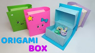 Teaching how to make a book model box | Origami magic box.