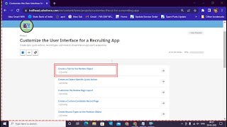 Create a Tab for the Review Object | Customize the User Interface for a Recruiting App | Salesforce Profile