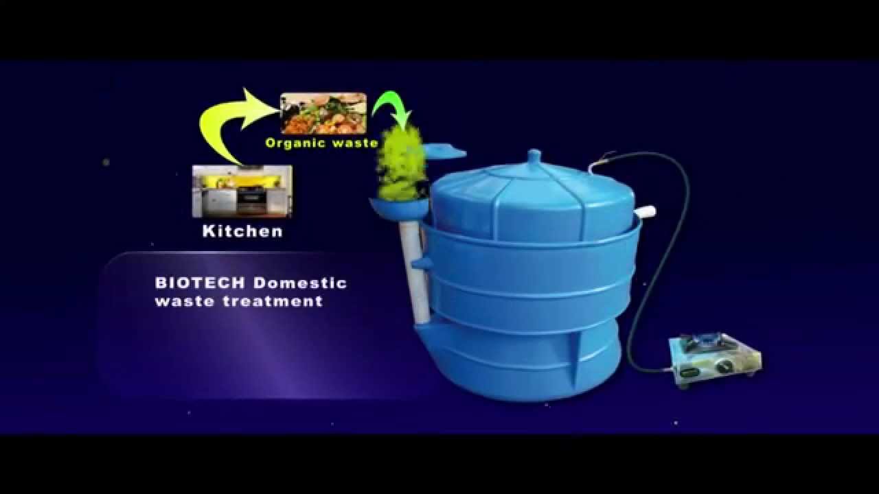 Operation of a portable bio-gas plant.