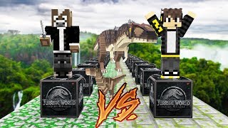 EL DINOSAURIO MÁS TERRORÍFICO vs LUCKY BLOCKS JURASSIC WORLD😱 - MINECRAFT LUCKY BLOCKS