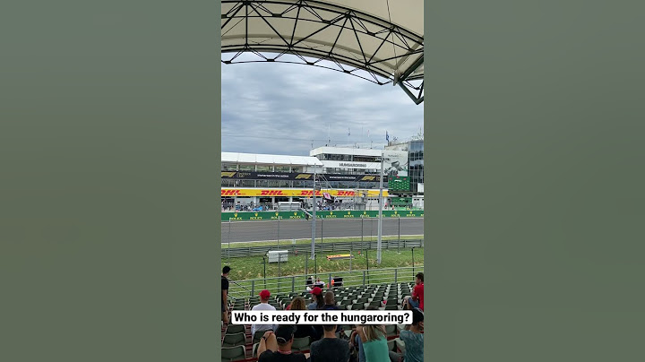 THE HUNGARORING IS ABOUT TO START 🇭🇺