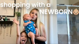 taking my newborn out of the house for the first time!