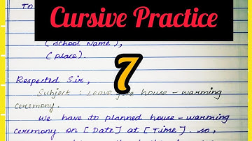 How to write Leave letter for House Warming Ceremony|Printed cursive writing|Neat #💥 #shorts #today