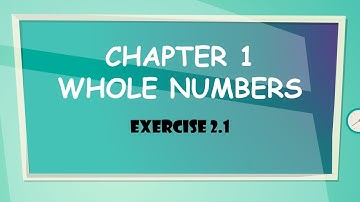 Chapter-2 | Whole Numbers |  Exercise 2.1 | Class 6