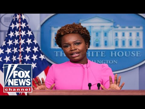 Live: Karine Jean-Pierre holds her first briefing as White House press secretary.