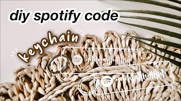 DIY SPOTIFY ALBUM KEYCHAIN // diy spotify code keychain with Cricut (How To Scan Spotify Code)