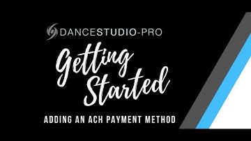 DanceStudio-Pro: Adding an ACH Payment Method